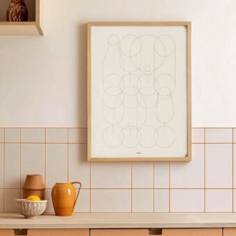 affiche Verres illustration graphique