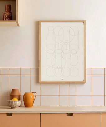 affiche Verres illustration graphique