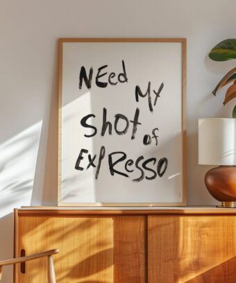 poster coffee need my shot of expresso