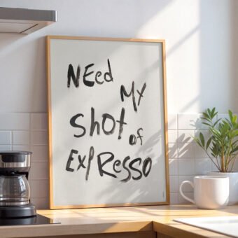 poster coffee need my shot of expresso
