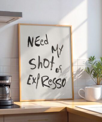 poster coffee need my shot of expresso
