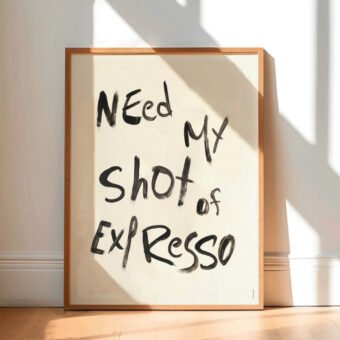 poster coffee need my shot of expresso