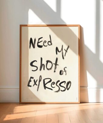 poster coffee need my shot of expresso