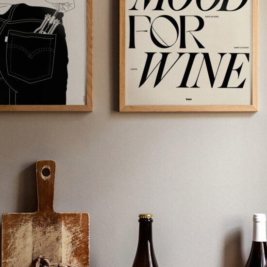 In the mood for wine poster minimal
