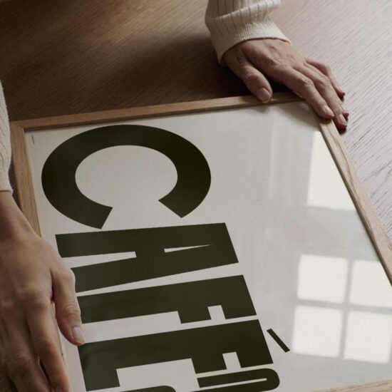 affiche Cafe minimaliste