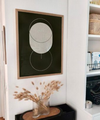 affiche graphique verre a vin