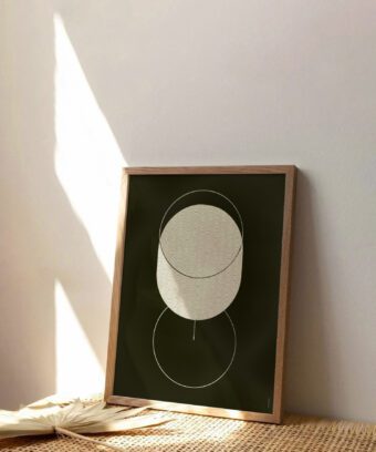 affiche graphique verre a vin