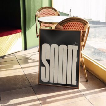 affiche santé typo minimaliste