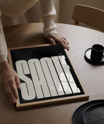 affiche santé typo minimaliste