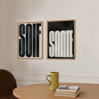 affiche santé typo minimaliste
