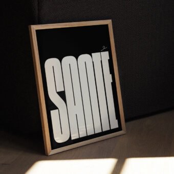 affiche santé typo minimaliste