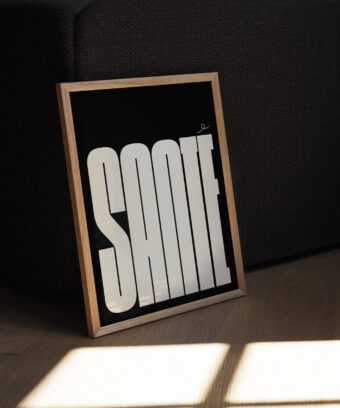 affiche santé typo minimaliste