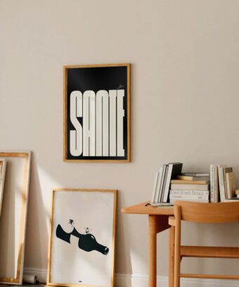 affiche santé typo minimaliste