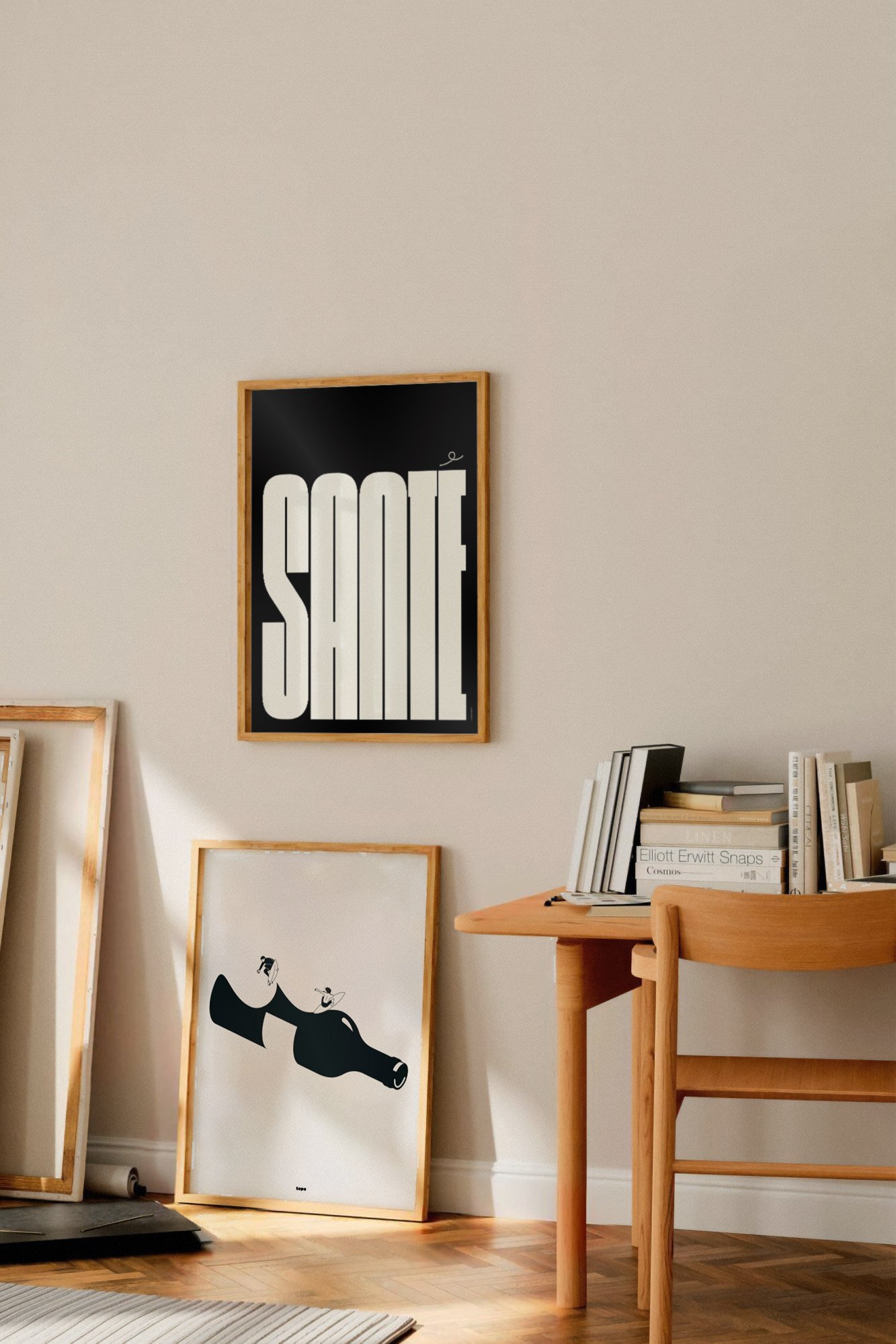 affiche santé typo minimaliste