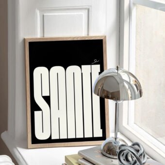 affiche santé typo minimaliste