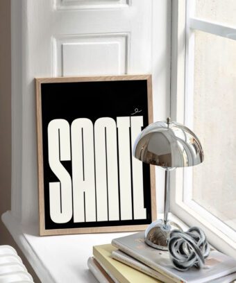 affiche santé typo minimaliste