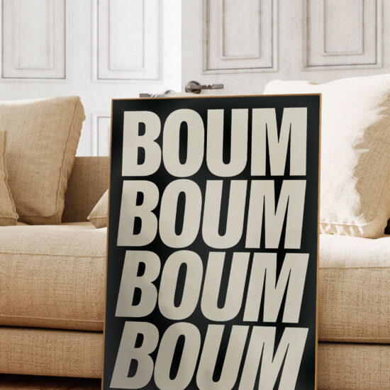 affiche techno Studio topo Boum