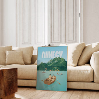 ANNECYVALAVIE affiche annecy illustration