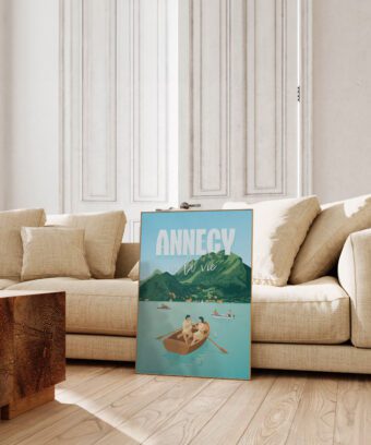 ANNECYVALAVIE affiche annecy illustration
