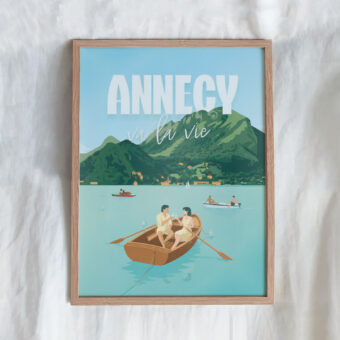 ANNECYVALAVIE affiche annecy illustration