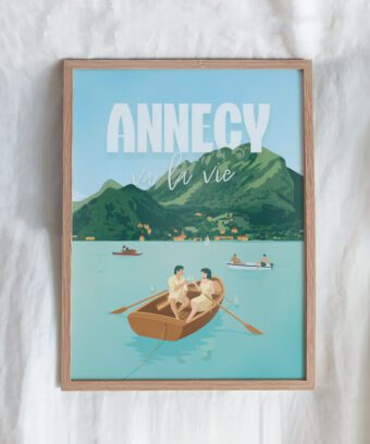 ANNECYVALAVIE affiche annecy illustration