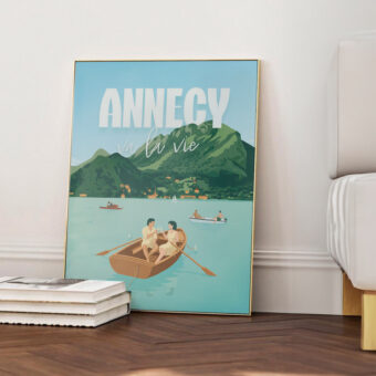 ANNECYVALAVIE affiche annecy illustration