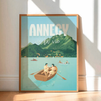 ANNECYVALAVIE affiche annecy illustration