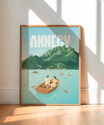 ANNECYVALAVIE affiche annecy illustration