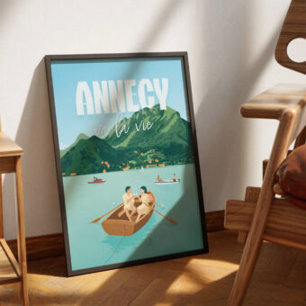 ANNECYVALAVIE affiche annecy illustration
