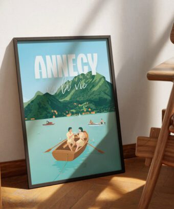 ANNECYVALAVIE affiche annecy illustration