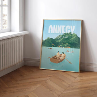 ANNECYVALAVIE affiche annecy illustration