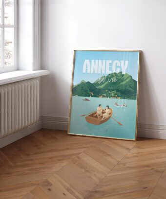 ANNECYVALAVIE affiche annecy illustration