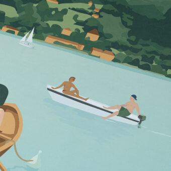 ANNECYVALAVIE affiche annecy illustration