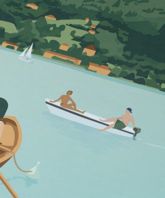 ANNECYVALAVIE affiche annecy illustration