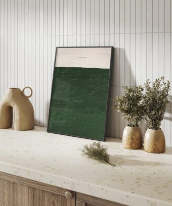 Less screen time More green time poster studio topo