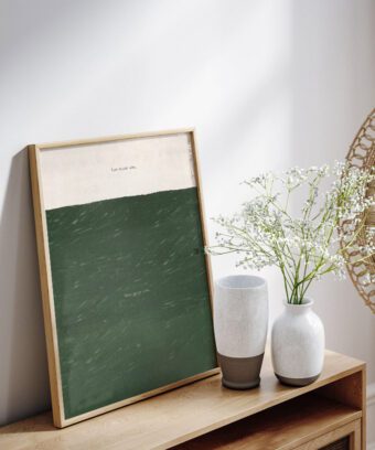 Less screen time More green time poster studio topo