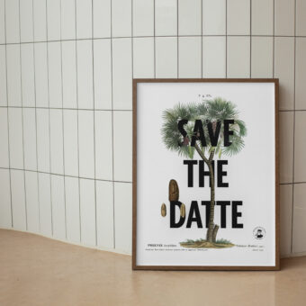 Save the datte affiche botanique topo