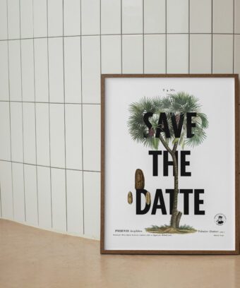 Save the datte affiche botanique topo
