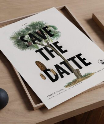Save the datte affiche botanique topo