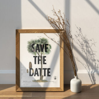 Save the datte affiche botanique topo