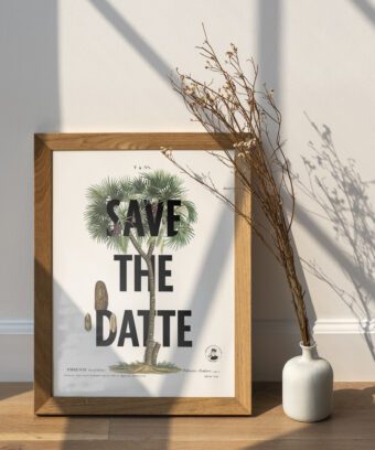 Save the datte affiche botanique topo