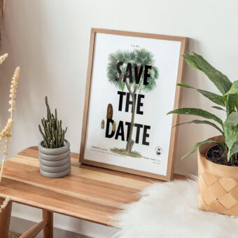 Save the datte affiche botanique topo