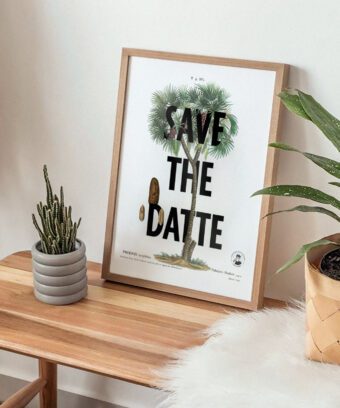 Save the datte affiche botanique topo