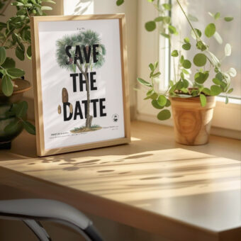 Save the datte affiche botanique topo