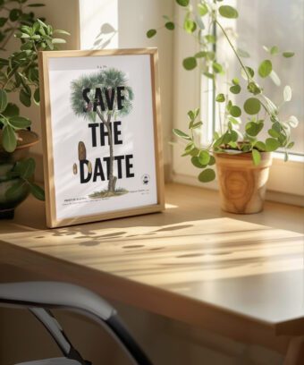 Save the datte affiche botanique topo