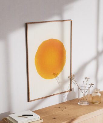affiche soleil graphique minimaliste studio topo