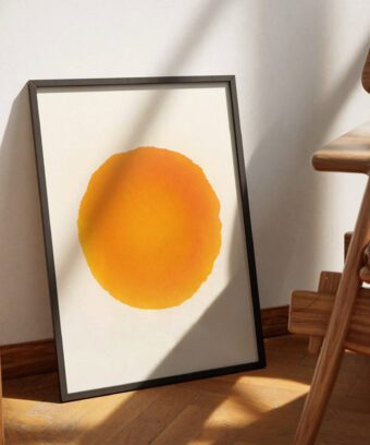 affiche soleil graphique minimaliste studio topo