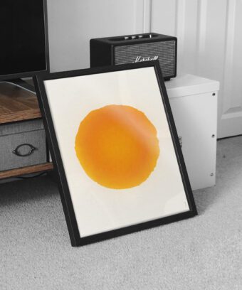 affiche soleil graphique minimaliste studio topo