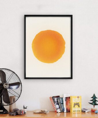 affiche soleil graphique minimaliste studio topo