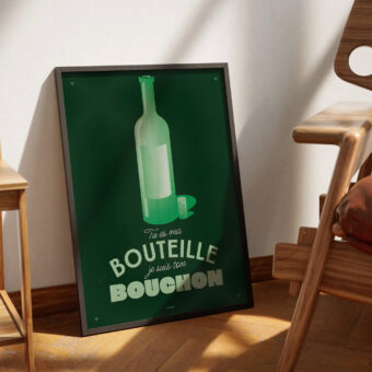 bouteille affiche topo